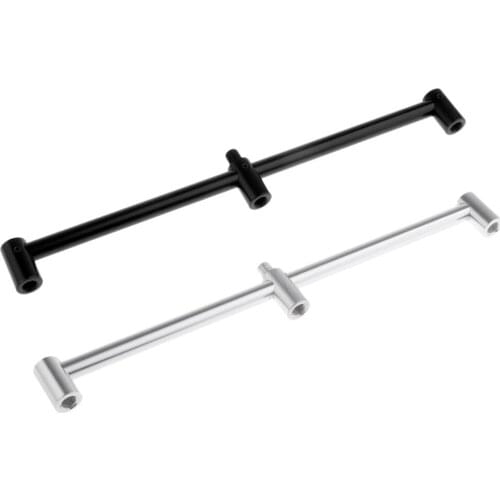 Aluminum Alloy Fishing Buzz Bars Buzzer Bar for 3 Bite Alarms / Rod Holder / Bank Sticks