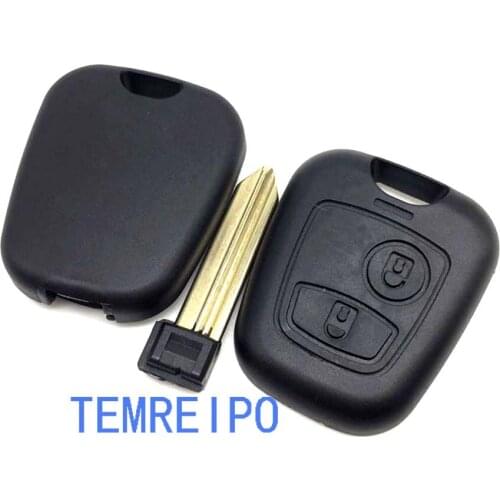 10pcs/lot Remote Key Shell Cover fit for Citroen sx9 2 button Remote Key Fob Case Shell uncut blade auto parts