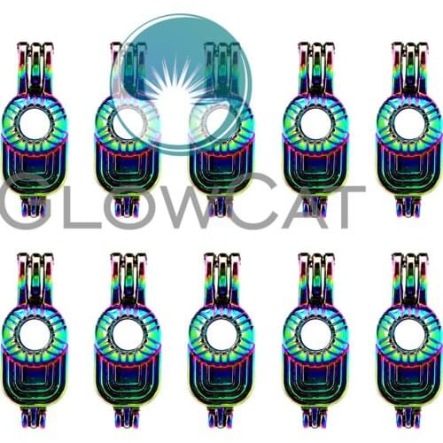 10x C621 Rainbow Colors Cap Hat Beads Cage Jewelry Making Perfume Essential Oil Diffuser Pearl Cage Locket Pendant