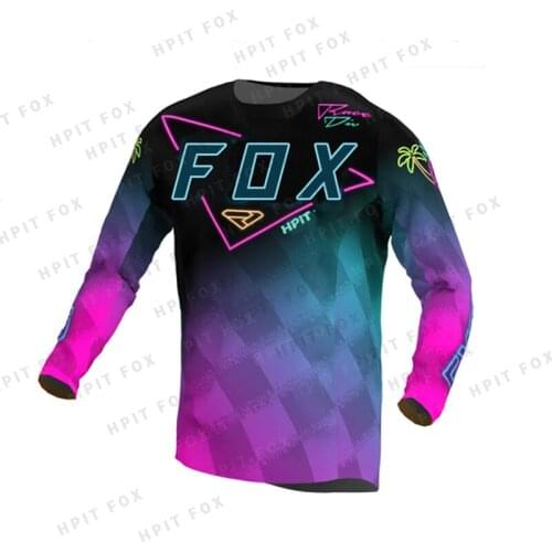 2021 Mens Downhill Jersey Hpit Fox Mountain Bike Mtb Shirts Offroad Dh Motorcycle Motocross Sportwear Clothing Fxr Bicycle
