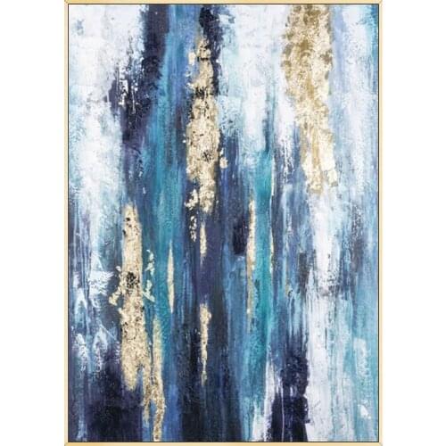 Blue Blue Abstract Painting High Skilled Living Room Restaurant Interior Decoration Picture Wall Art Hand Painted Oil Painting