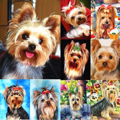 5D Diamond Embroidery Animal Dog Mosaic Home Decor DIY Diamond Painting Full Drill Cross Stitch Kits Gift