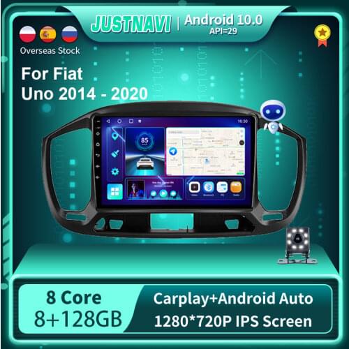 6G 128G Carplay Car Radio For Fiat Uno 2014 - 2020 Multimedia Video Player Auto Stereo Android 10 WIFI BT IPS Screen DSP No DVD