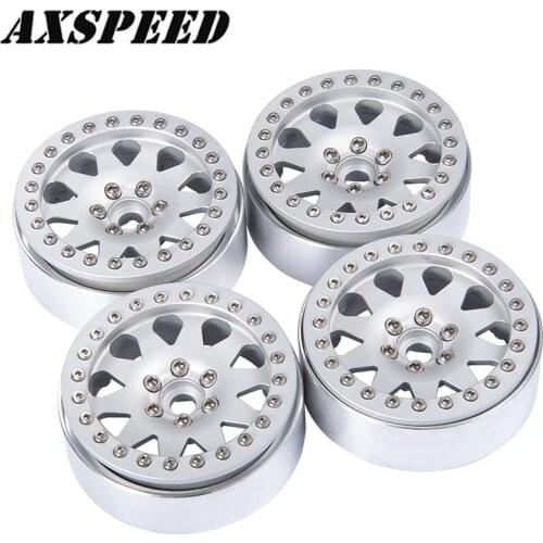 AXSPEED Metal Alloy 1:10 RC Rock Crawler 2.2" Wheel BEADLOCK Rim for 1/10 Axial Wraith 90018 CC01 F350 D90 90034