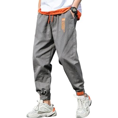 Spring Autumn New Men Casual Pants Mens Fashion Trend Wild Trousers High Street Japanese Harem Pants Male Brand Clothing