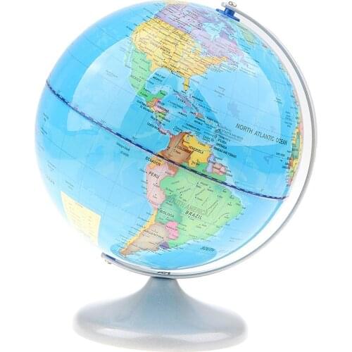 20cm Earth Globe Political World Map Geography Science Learning Educational Toy School Teaching Aid Office Desk Decoration Gift