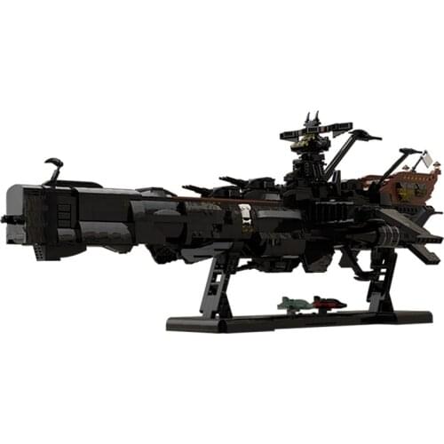MOC Model The Building Block Toy of The Space Warship Arcadia In The Comic "Space Pirate Captain Hallock" Is Suitable Children