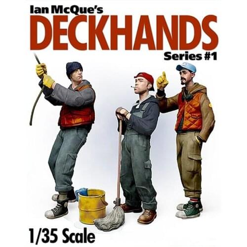 1/35 Scale Unpainted Resin Figures Deckhands