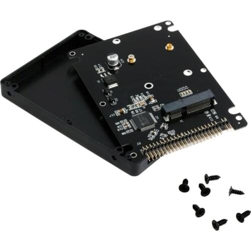 44PIN MSATA To 2.5 Inch IDE HDD SSD MSATA To PATA Adapter Converter Card with Case