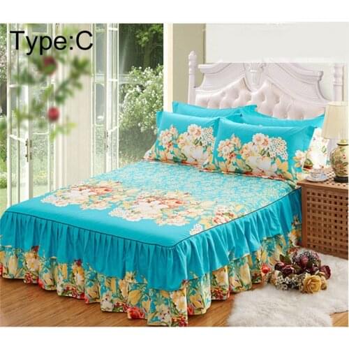 Sanding Bedspread Queen Bed Skirt Thickened Fitted Sheet Single Double Bed Dust Ruffle 42