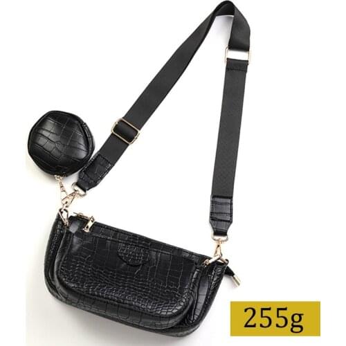 Alligator Pattern Soft Leather Solid Color Chain Shoulder Bag Crocodile Pattern Women Crossbody Bag Handbags and Purse 2021