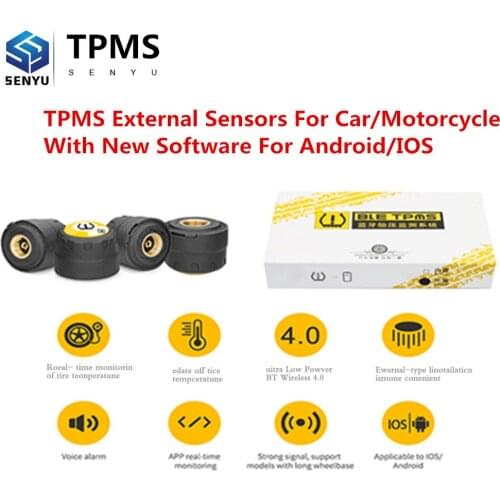 TPMS Bluetooth 4.0 For Car Monitor Alarm Sensor For Android/IOS TMPS Tire Pressure Gauge Auto Intelligent Tyre Monitoring System