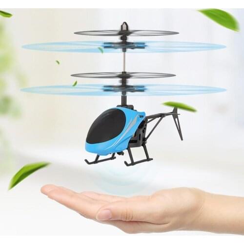USB Rechargeable Infrared Induction Helicopter Hand Suspension Aircraft Kids Toy with LED Light Hand Suspension Educational Toy