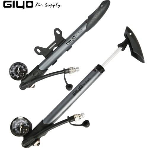 New Giyo 300psi MTB Shock Fork Cycling Pump Schrader Valve Bicycle Tire Mini Air Inflator BIke Fork Rear Suspension Hand Pump