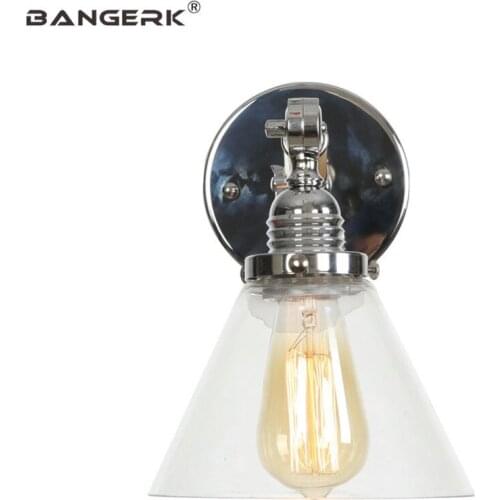Loft Industrial Vintage Wall Lamp LED Iron Glass Edison Wall Sconces Adjust Antique Light Home Decor Indoor Lighting Fixtures