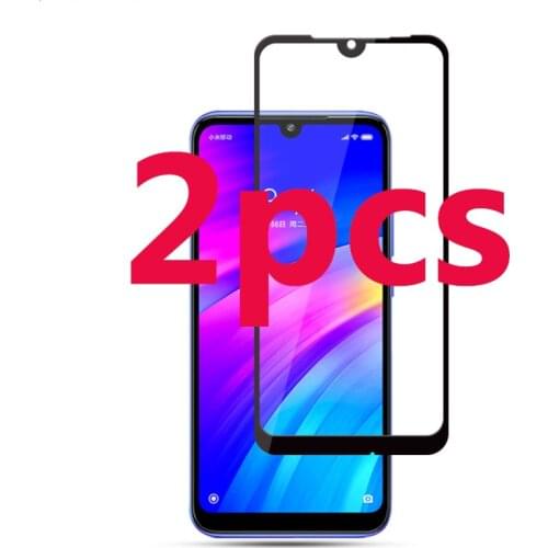 2Pcs Full Tempered Glass For Xiaomi Redmi 7 8 9 A Screen Protector Protective Safety Film On For Redmi 7 Pro 7A 8 8A 9 9A Glas