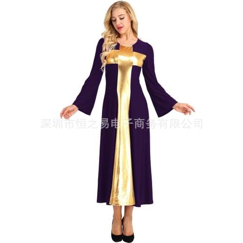 2020 Spring Long Dress for Women Patchwork Fit and Flare Long Sleeves O Neck Dress Runway Party Dress