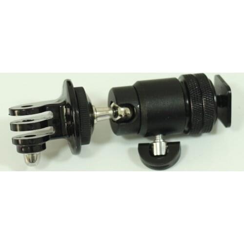 1/4"-20 Hot Shoecwith ball head with tripod Mount for Gopro Hero 2 and Hero 3