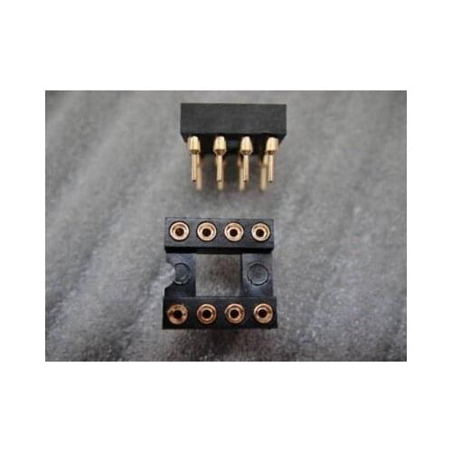 8 PIN GOLD DIP IC SOCKET PANEL ADAPTER SWAPPING G8S 240