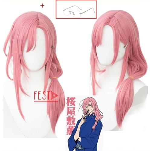 Anime SK8 The Infinity Cherry Blossom Cosplay Wig Long Pink Ponytail Wig Heat-resistant Fiber Hair +Free Wig Cap Woman Girls Wig