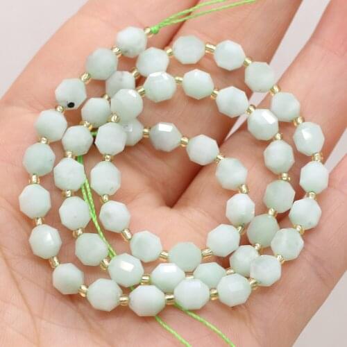 AAA Natural Stone Crystal Beads Faceted Jaspers Spacer Bead for Jewelry Making Diy Women Necklace Bracelet Crafts