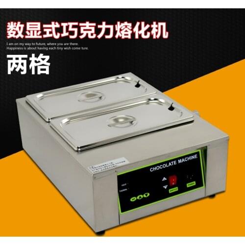 110V/ 230V Electric Chocolate Melting Machine 2 pot water insulation heating Chocolate Melting Pot warmer melter Top Quality