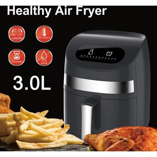 1000W Air Fryer Multi-Functional Digital Health Cooker Timer Oven Low Fat Oil Free Food Grilling Roasting Deep Fryer