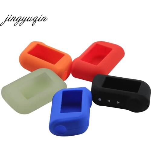 Jingyuqin 10pcs/lot Keychain Silicone Case For Starline A93 A63 A96 LCD Two Way Car Remote 2-Way A 93 LCD Cover