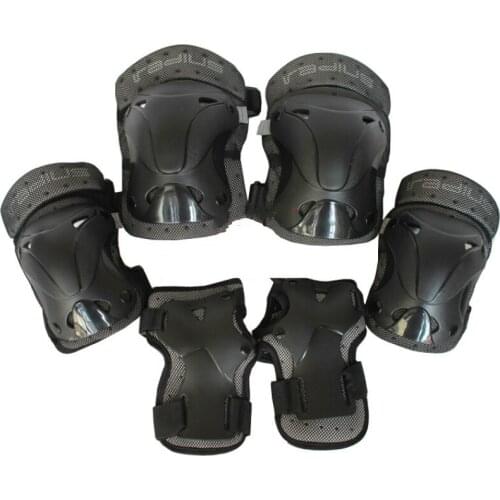 Adult 6 Pieces/Set Elbow Wrist Protector Set Men Roller Skates/Ski/Scooter/Snowboarding Safety Protective Guard Women Knee Pads