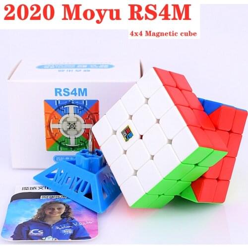 2020 Moyu RS4 M Magnetic 4x4x4 Magic cube 4x4 speed cube RS4M RS3M Puzzle cube RS3 M 3x3x3 Cubo magico Competition Cubes