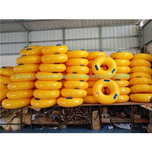 Outdoor water park PVC inflatable raft, inflatable water ski ring, single water ski ring, couple water ski ring