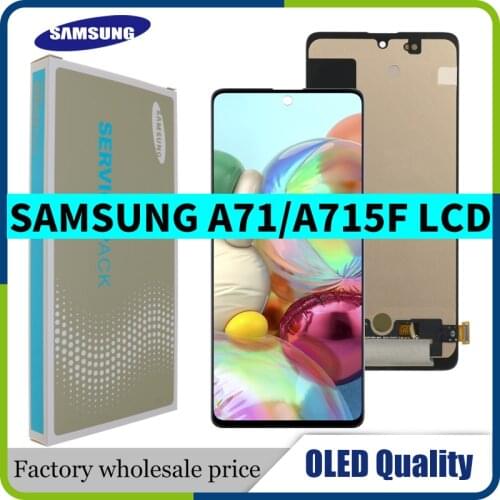 6.7'' OLED Screen For Samsung Galaxy A71 Lcd Display Touch Screen Digitizer Assembly With Frame For Samsung A715 A715F A715W LCD