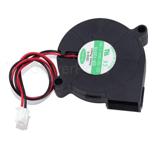 Genuine New For CF-12515 5015 50MM 5CM DC 12V 0.18A blower cooling fans cooler3-wire