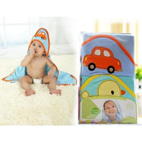 2pcs/Pack Baby Boy Girl Hooded Towel Karters Towels Bath towel Blanket Swaddling 75x75CM