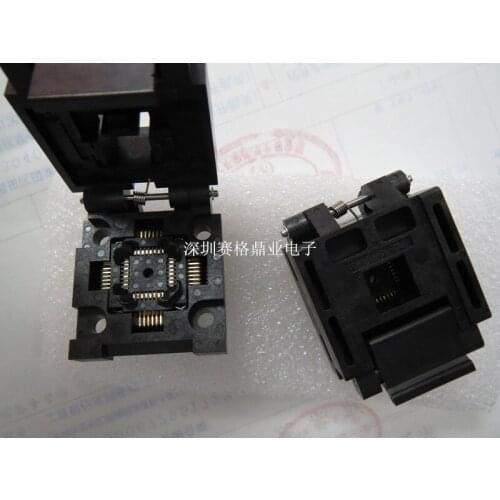 Clamshell FPQ-32-08-01 QFP32/TQFP32 spacing 0.8mm IC Burning seat Adapter testing seat Test Socket test bench in the stock