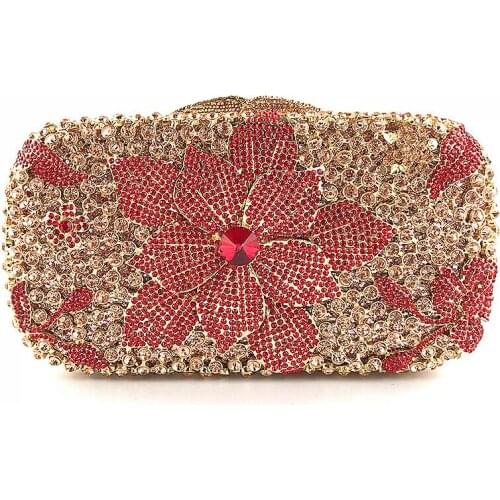 Luxry Rhinestone Clutch Party Bag Wedding Bag Party Bag Party bag Crystal jaw-dropping color handbag
