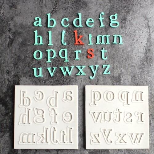 Letter English Sugarcraft Silicone Mold Cake Mold Fondant Cake Decoration Tool Mold Silicone Candy Chocoe Mold, Kitchen Accessor