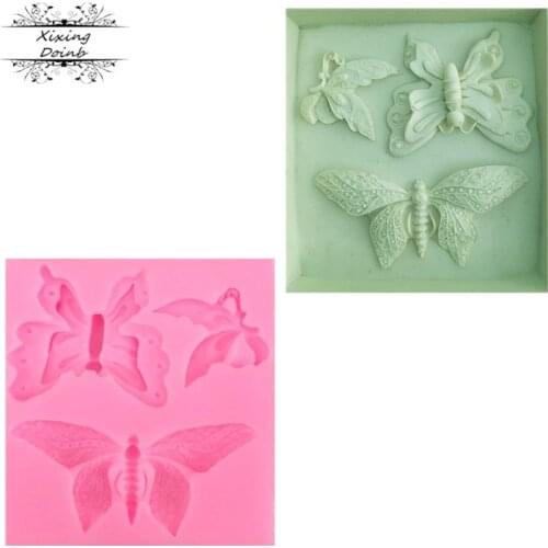 Butterfly Silicone Mold Shaped Fondant Cake Mould Backware Baking Cooking Tools Sugar Cookie Jelly Pudding Decor