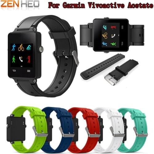 ZENHEO Watch Band Sports Silicone Bracelet Strap Band For Garmin Vivoactive Acetate Watchband Accessories