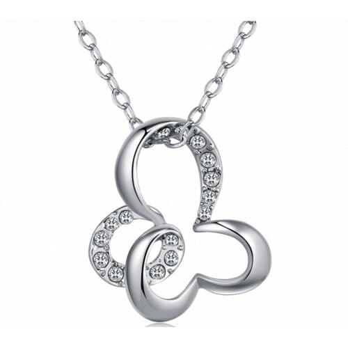 TRACYSWING 5 Colors Real Rose Gold Color Austrian Crystals Sweater pendant necklace for women monkey style #TW133295