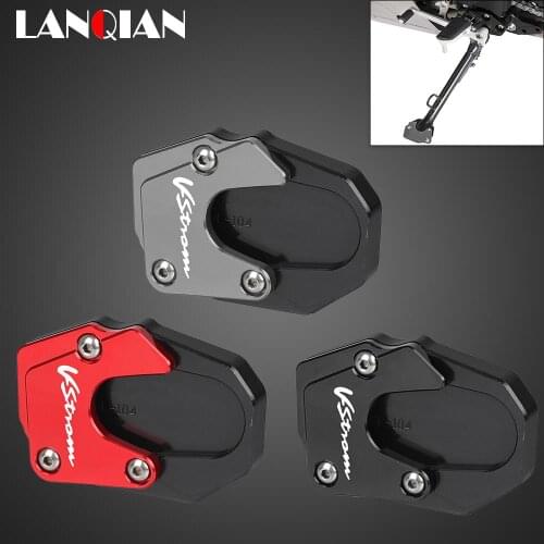 For Suzuki VSTROM 1000 XT 2014-2019 V-STROM 1050 XT 2020 2021 Kickstand Side Stand Extension Pad Enlarge Extension Support Plate