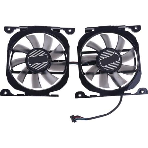 1 Pair L196 8015PWM-4P DC 12V 0.45A Graphics Card Cooling Fan for Inno3D 260 GTX 750ti GTX660 GTX 750 Cooler Fan
