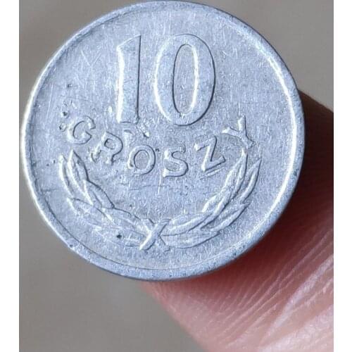 Poland 10 Groszy18mm Coins Eu Edition Europe 100% Real Original Used Coin Old Random Year