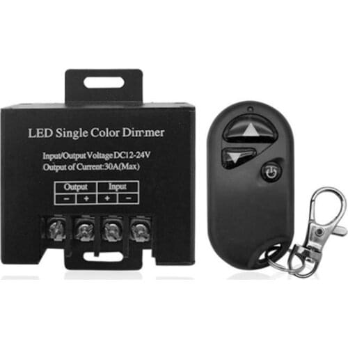 3Key 11Key RF 30A LED Aluminum Dimmer DC12V-24V LED Lamp Tape Dimming Controller 5050 3528 Single Color Strip Light Switch