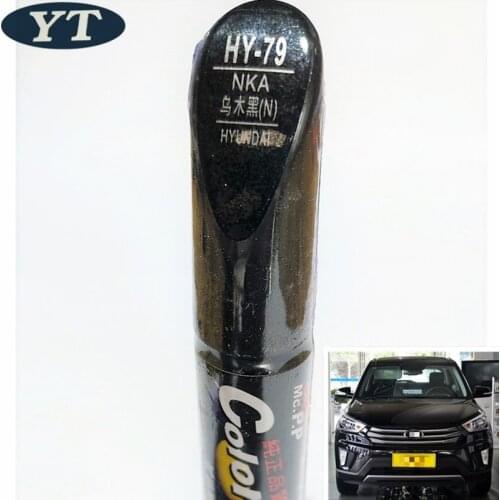 Car scratch repair pen, auto paint pen BLACK color for Hyundai IX35 IX25 Elantra Accent I30 Verna Tucson Sonata Santafe