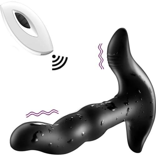 Wireless Remote Prostata Massage Rotating Vibrators 10 Frequency Vibrating Rechargeable Anal Plug Masturbation Sex Toys for Man
