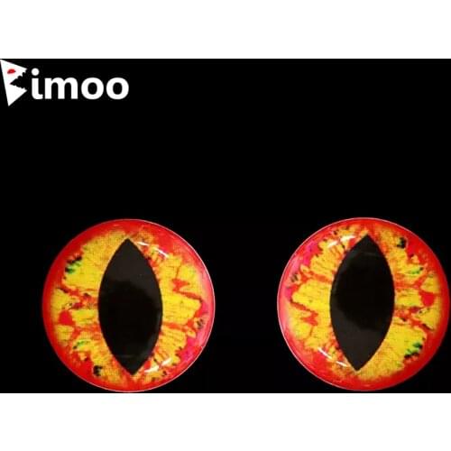 Bimoo 50pcs 3D 4D Holographic Fishing Lure Eyes Fish Eyes for Fly Tying Lure Making Craft Fish Skull Living Eyes Size 3mm-12mm