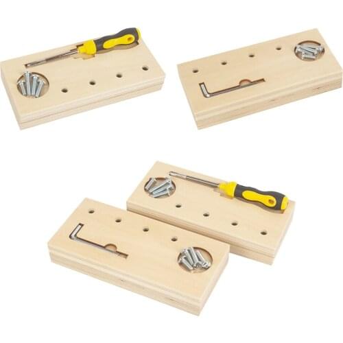 Wooden Screw Driver Board for Kids,Screw Sorter Game Basic Skills Educational Learning Toys for Children Over 3 Years Old Kids