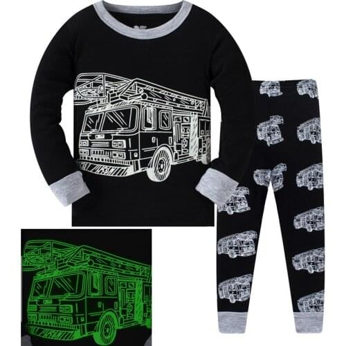 Baby Pyjamas Boys Car Styling Sleepwear Kids Pijamas Boys Pajamas Sets Children Nightwear