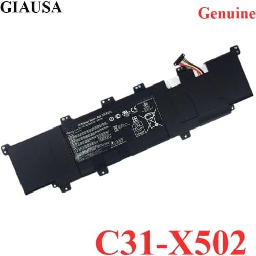 GIAUSA Genuine C31-X502 Laptop battery for Asus VivoBook X502 X502c X502ca S500C S500CA PU500C PU500CA C21-X502